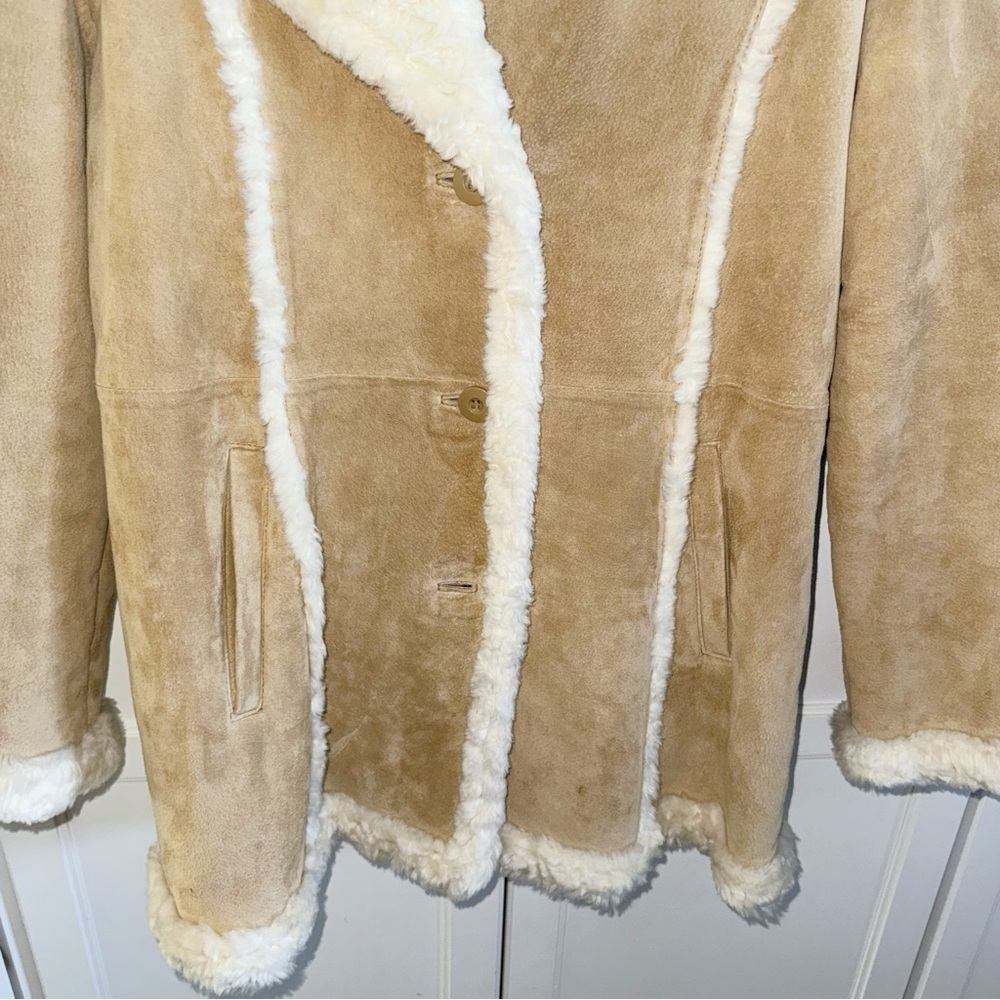 Wilsons Leather Tan and Cream Jacket - Picture 5 of 16